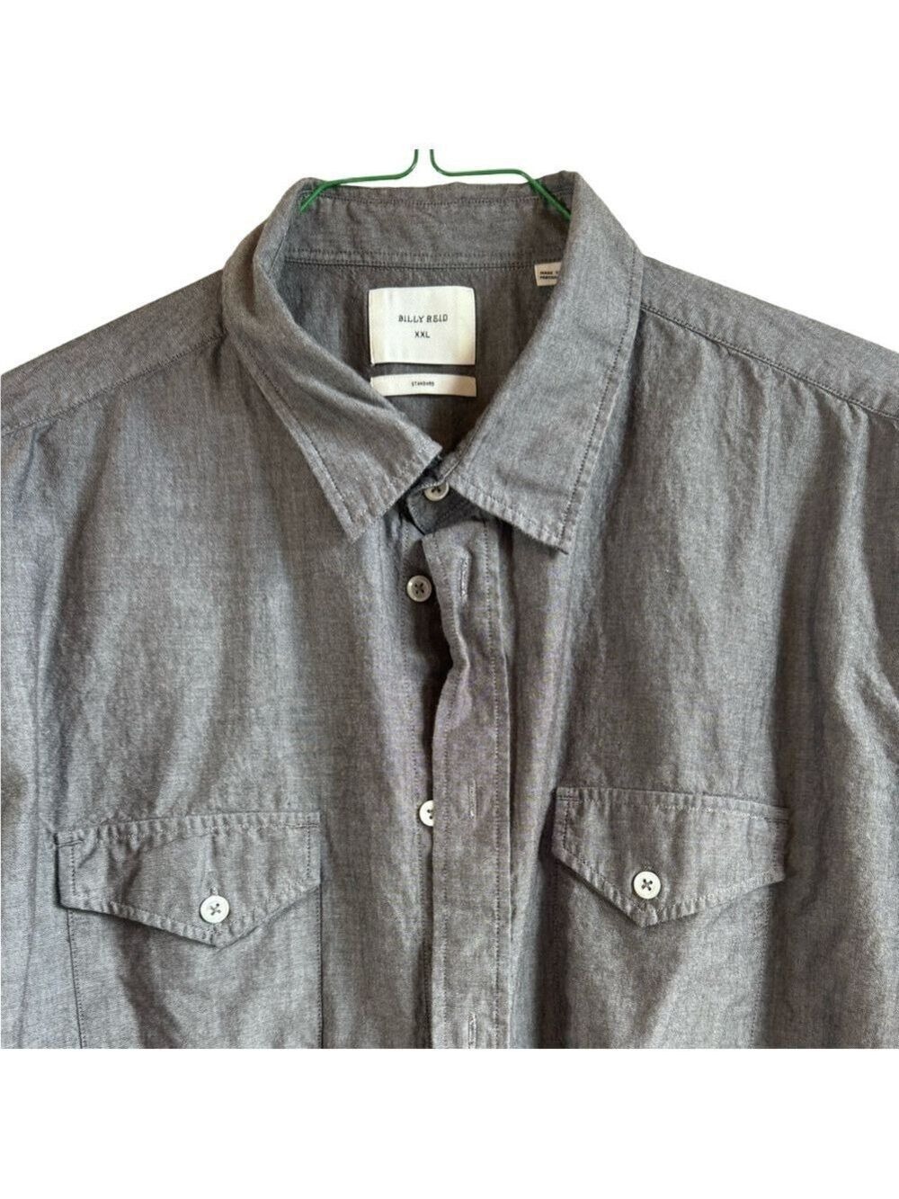 BILLY REID [Nordstrom] Grey Button Down - Picture 3 of 7